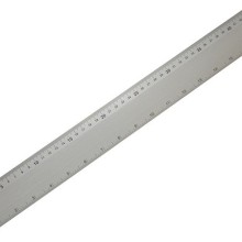 Aluminium Rule 50mm Wide (Rules & Tape) Length 1m
