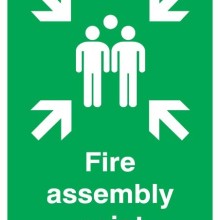 Fire Assembly Point Sign Rigid Polypropylene (Safe Condition Signs)