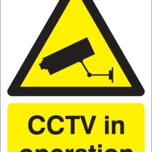 CCTV In Operation Sign Rigid Polypropylene (Hazard Signs)