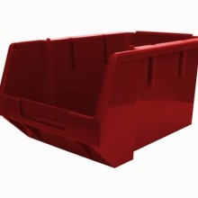 Stack & Nest Storage Bins H 130mm x L 250mm x W 179mm Pack of 10 Red