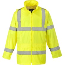 Hi Vis Rain Jacket Yellow (Hi Vis Jacket) Size L