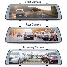 NEW Halo View 2 Rear View Mirror and Dash Cam with 10