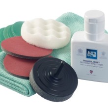 Headlight Restoration Complete Kit Glass Cleaner