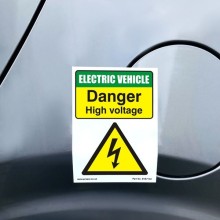 High Voltage Hazard Reuseable Stickers (Hazard Signs)