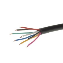 30M Roll 7X0.65mm2+1X1.5mm2 8 Core Black Cable