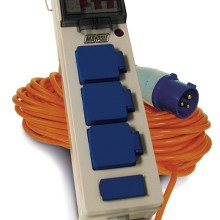 3 Way Mobile Mains Power Unit with Twin USB (Electric Hook Up)