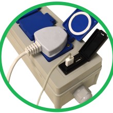3 Way Mobile Mains Power Unit with Twin USB (Electric Hook Up) Tools & Maintenance