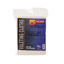 Supersoft Polishing & Valeting Cotton Cloths 5 Piece Pack (Microfibre Cloths Towels)