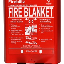 Fire Blanket in Hard Case (Fire Blankets) Type 1.2m x 1.2m