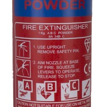 ABC Dry Powder Fire Extinguisher with Gauge (Fire Extinguishers) Size 1kg