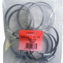 Pearl Hose Clips Mild Steel Pack of 10 (Standard Hose Clips) Size 70 90mm