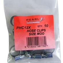 Pearl Hose Clips Mild Steel Pack of 10 (Standard Hose Clips) Size 11 16mm