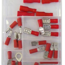 Wiring Connectors Pack of 30 (Assorted Connectors) Colour Red