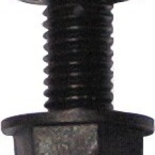 Number Plate Screws & Nuts Pack of 50 (Plastic Screw & Nut) Colour Black