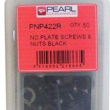 Number Plate Screws & Nuts Pack of 50 (Plastic Screw & Nut) Colour Black Tools & Maintenance