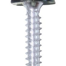 Number Plate Plastic Top Screws Pack Of 50 (SelfTap Screw & Cap) Colour Black