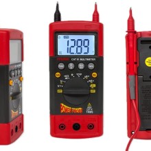 Multimeter CAT IV Digital Measures AC DC Voltage Current Resistance