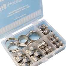 Assorted M S Hose Clips Box of 32 (Standard Hose Clips)