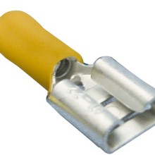 Wiring Connectors Yellow Female Slide On 375 Pack of 50 (Yellow Pre Insulated Terminals)