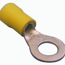 Wiring Connectors Yellow OBA Ring Pack of 50 (Yellow Pre Insulated Terminals) Diameter 6mm