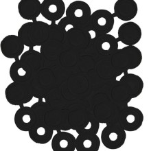 Number Plate Plastic Caps (Domes & Cups) Colour Black