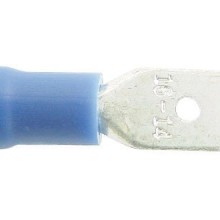 Wiring Connectors Blue Male Tab 6.3mm Pack of 4 (Blue Pre Insulated Terminals)