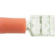 Wiring Connectors Red Female Slide On 6.3mm Pack of 4 (Red Pre Insulated Terminals)