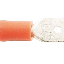 Wiring Connectors Red Male Tab 6.3mm Pack of 4 (Red Pre Insulated Terminals)