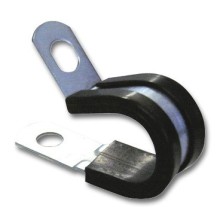 Rubber Lined P Clips Pack of 2 Size 6mm