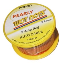 1 Core Cable 7m 5A (Single Core Cable) Colour Red