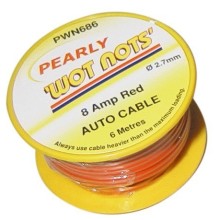 1 Core Cable 6m 8A (Single Core Cable) Colour Red