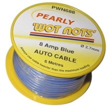 1 Core Cable 6m 8A (Single Core Cable) Colour Blue