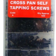 Black Self Tapping Screws Assorted Pack of 420