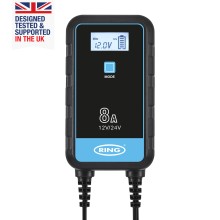 SMARTCHARGE 8 Charger & Maintainer Lithium Battery Compatible 12V / 24