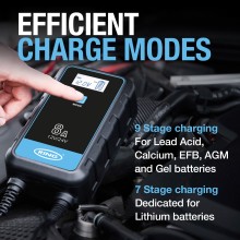 SMARTCHARGE 8 Charger & Maintainer Lithium Battery Compatible 12V / 24 Tools & Maintenance