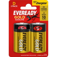 Eveready Gold Alkaline D Batteries 2 Pack EVEREADY S11260