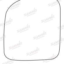 Toyota Standard Mirror Glass Replacement with Base (OE Style Mirror Glass)