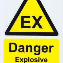 Danger Explosive Atmosphere Sign (Hazard Signs)