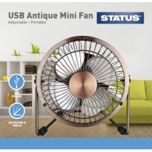 Portable USB Mini Metal Desk Fan 4