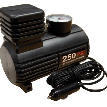 Tyre Inflator 12V Compact Compressor With Gauge 0 250 PSI (Tyre Inflator)