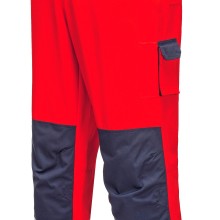 Lyon Texo Hi Vis Trousers Red Navy Size M