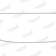 Ford Commercial Blind Spot Mirror Glass Replacement With Base Plate (Blind Spot Commercial Mirror Gl
