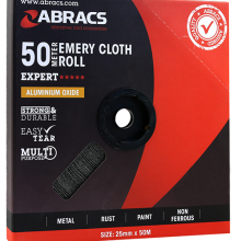 Abracs Emery Cloth Roll - Blue 25Mm X 50M P120 WORKSHOPWAREHOUSE WER10