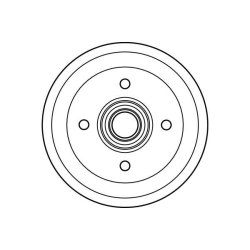 Tambour de frein TRW DB4004 pour FORD FIESTA OE D8RZ1126A TRW