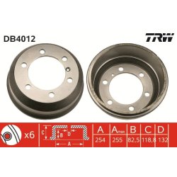 Tambour de frein TRW DB4012 pour LDV CONVOY, FREIGHT OE BAU4537