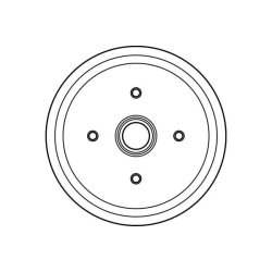 Tambour de frein TRW DB4028 pour FORD, MAZDA OE 1045392