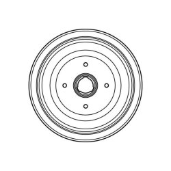 Tambour de frein TRW DB4083 pour AUDI 100, 80 OE 431501615 TRW