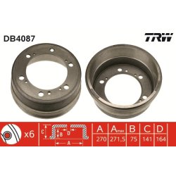 Brake Drum TRW DB4087 OE Ref 291 609 617