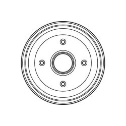 Tambour de frein TRW DB4090 pour PEUGEOT 205, 309 OE 424727 TRW