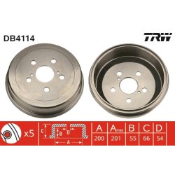 Brake Drum TRW DB4114 OE Ref 42431-32020